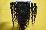 Natural Black Clip in Extension 12" inch 1 Set