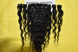 Natural Black Clip in Extension 16" inch 1 Set